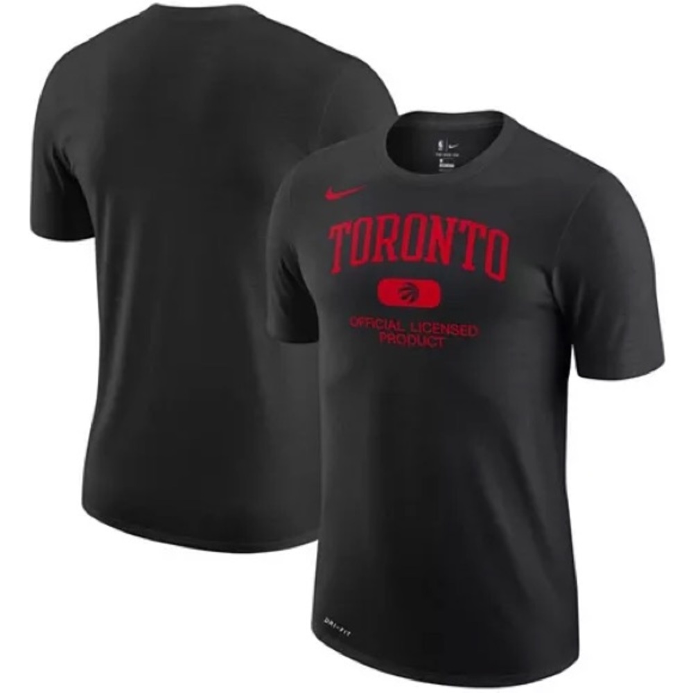 Men's Black Toronto Raptors Essential Heritage Performance T-shirt size S